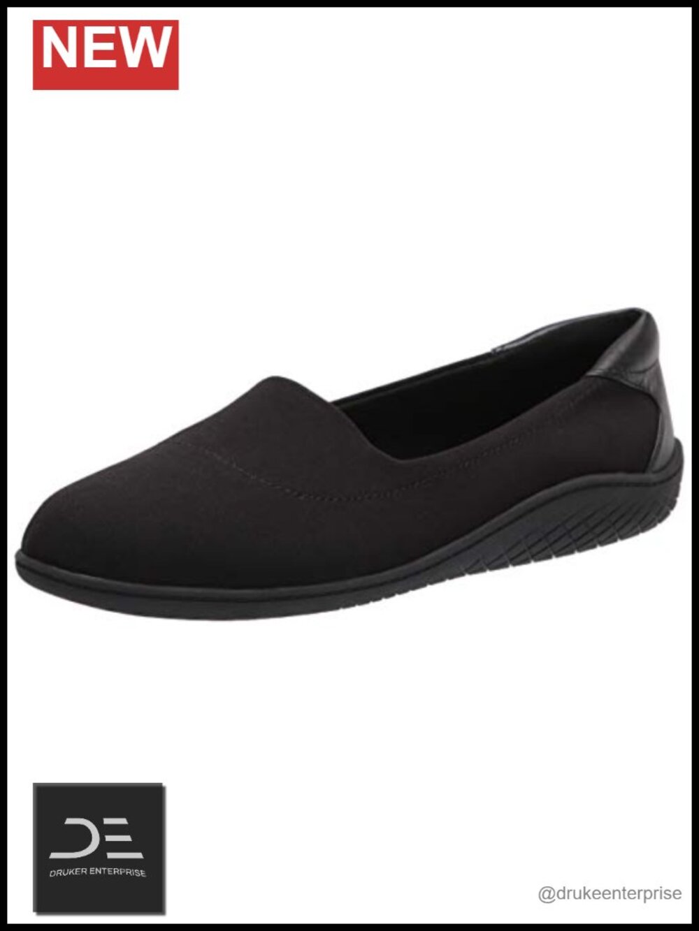 Easy Spirit Women's Gift 2 Flat - Slip-On Stretch Fabric Casual Comfort